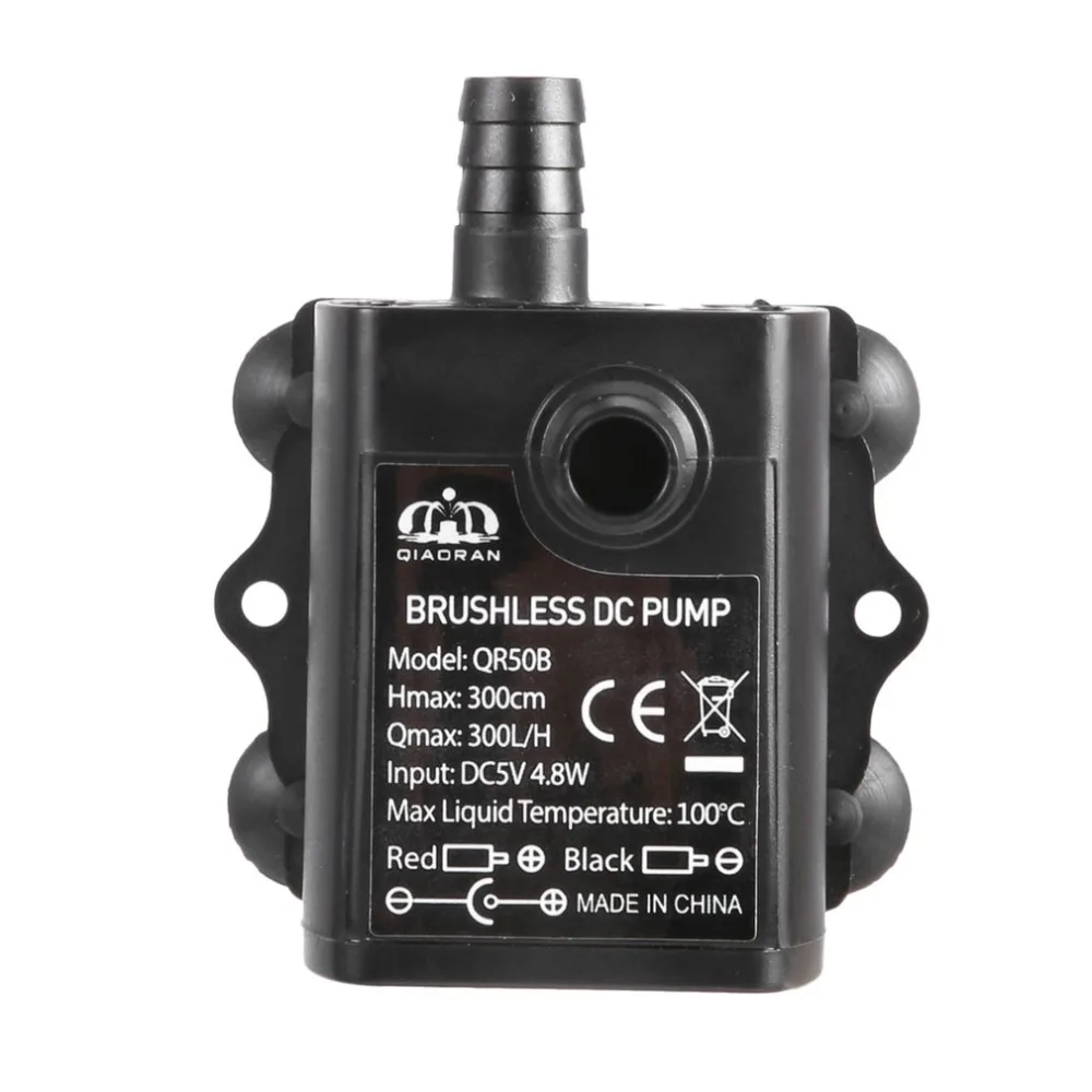 Decdeal Ultra-quiet USB Mini Brushless DC Water Pump DC5V 4.8W 300L/H Lift 300cm Submersible Fountain Aquarium Circulating | Дом и сад