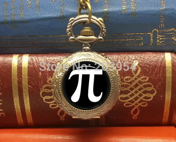 Новинка 2017 мужские кварцевые карманные часы Pi Математика 1 шт./лот ожерелья