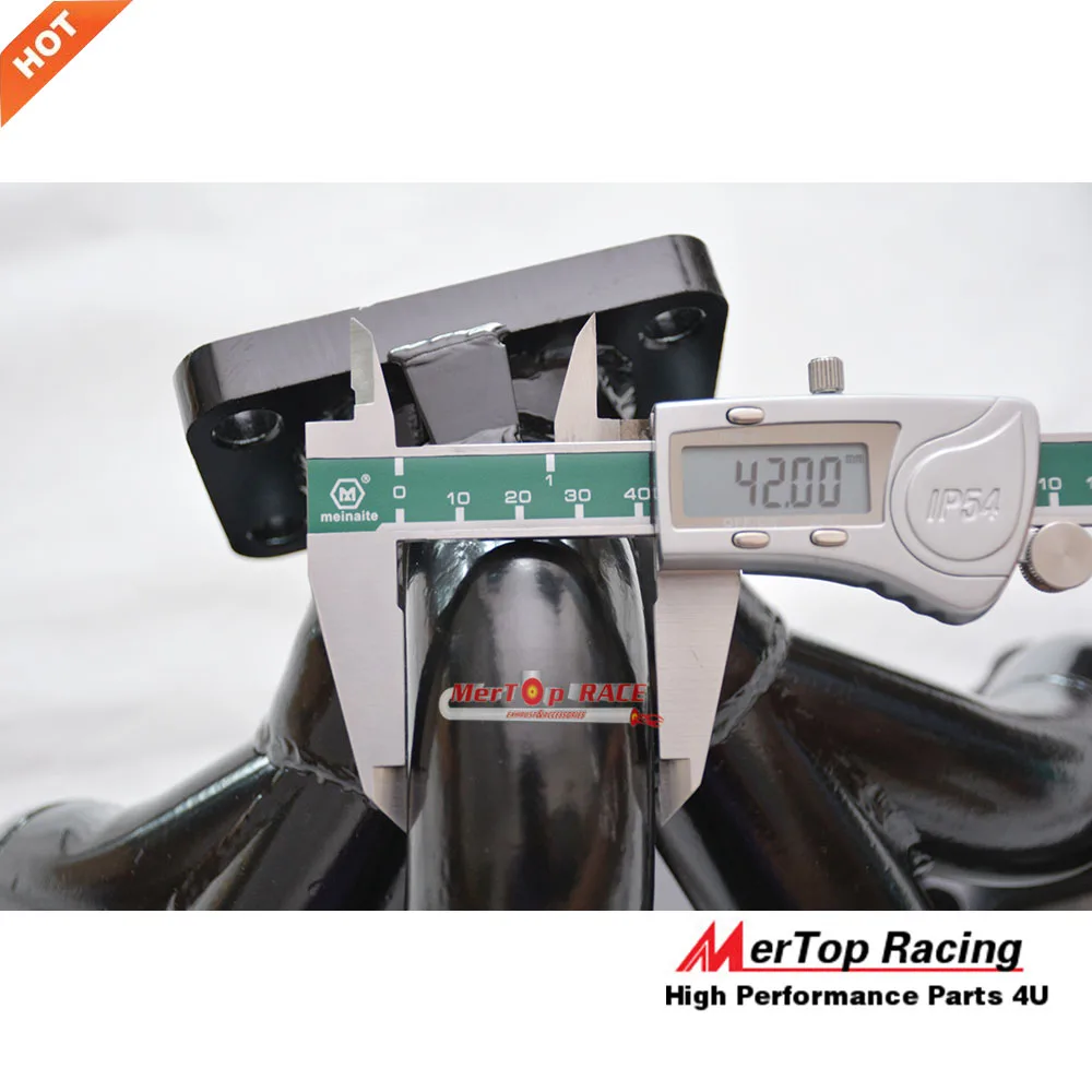 MERTOP RACE 3 мм трубка толщиной с черным покрытием Верхнее Крепление T3 турбоколлектор