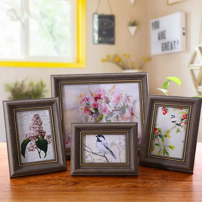 Дешевая креативная винтажная DIY фоторамка Новое поступление свадебные парные