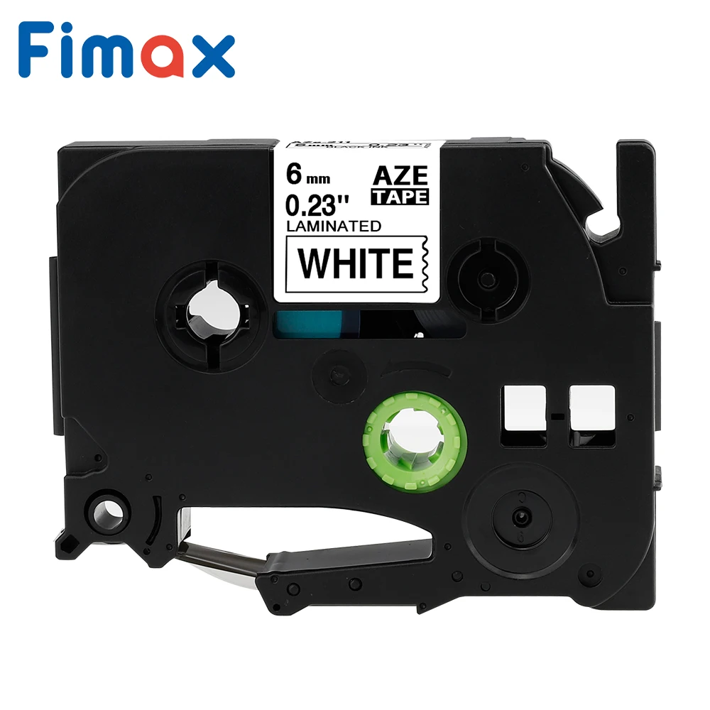 Fimax 2 Packs Compatible for Brother P-touch Label Tape TZe-211 Tze211 Black on White Printer Tze | Компьютеры и офис