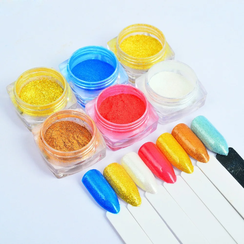 1 шт. блестящий порошок для ногтей | Красота и здоровье