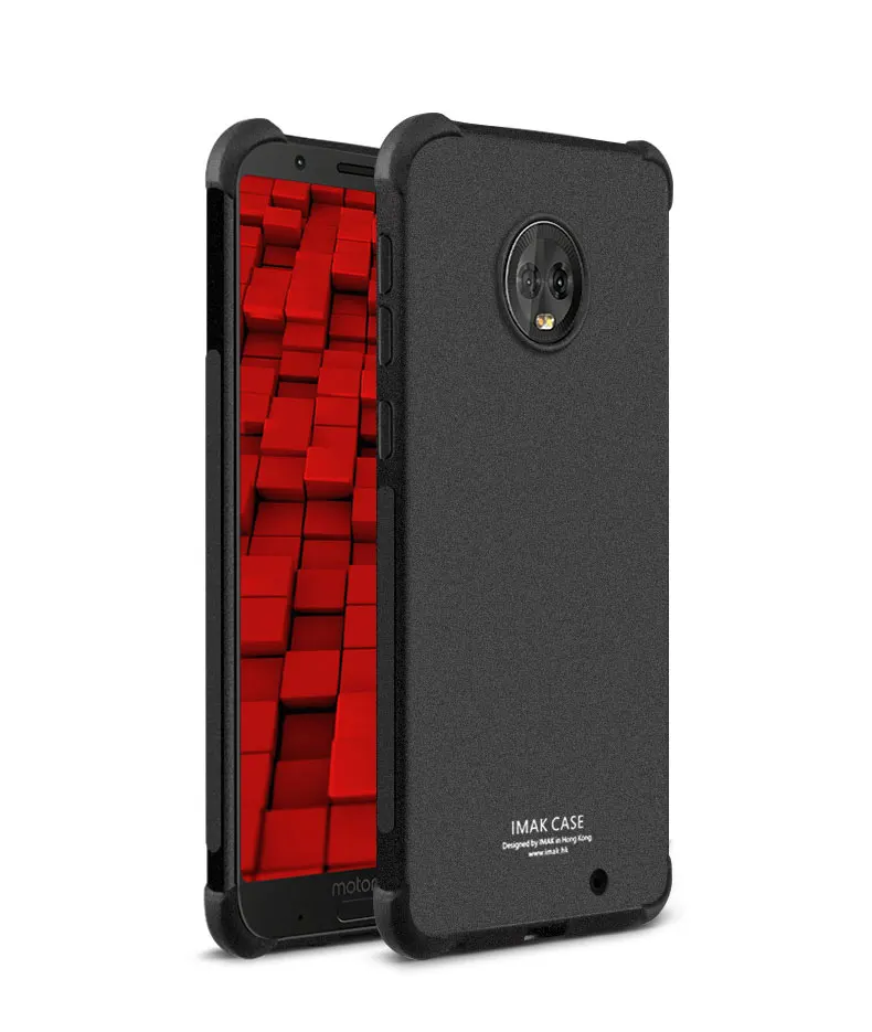 IMAK углы чехол с "воздушной подушкой" для Motorola Moto P50 G6 Plus X4 Z4 Z3 Play Мягкий ТПУ чехол s для Moto G6/G6+ полная Матовая силиконовая крышка