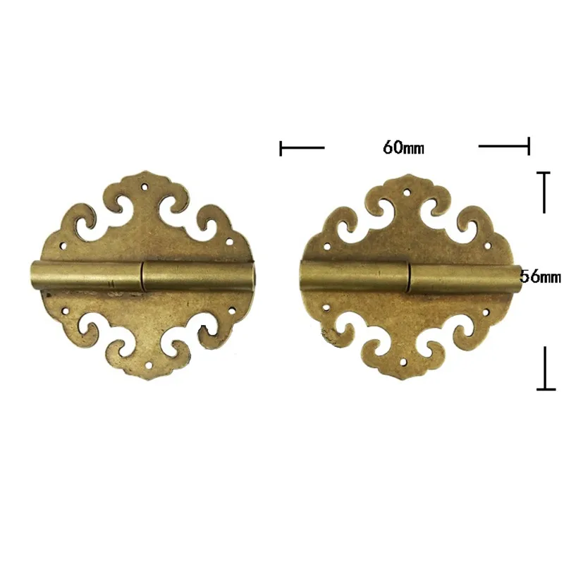 Оптом латунный цветочный шарнир Декор облако петли деревянная Подарочная