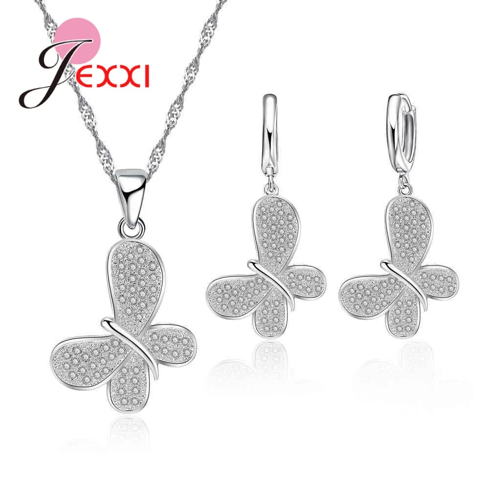 

Хит продаж, набор украшений из стерлингового серебра 925 пробы, ожерелье с подвеской, серьги, набор, модные женские аксессуары, доставка быстр...