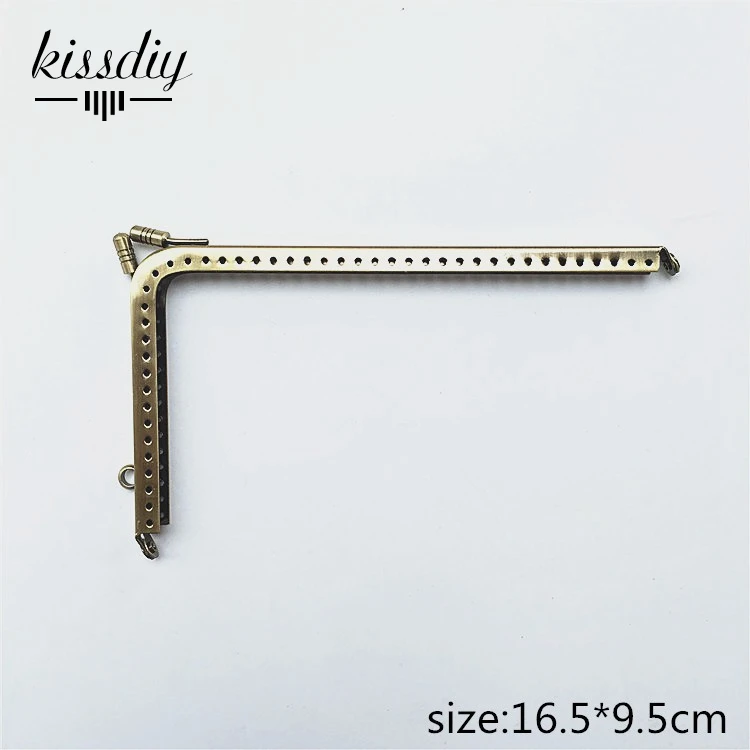 KISSDIY 4 шт./лот l образный прямоугольный металлический кошелек с винтажной ручкой