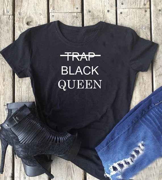 

Skuggnas черный Queen забавные принты с надписями футболка черный Мощность черный живет материя Топы женских Tumblr эстетическое футболка с рисунко...
