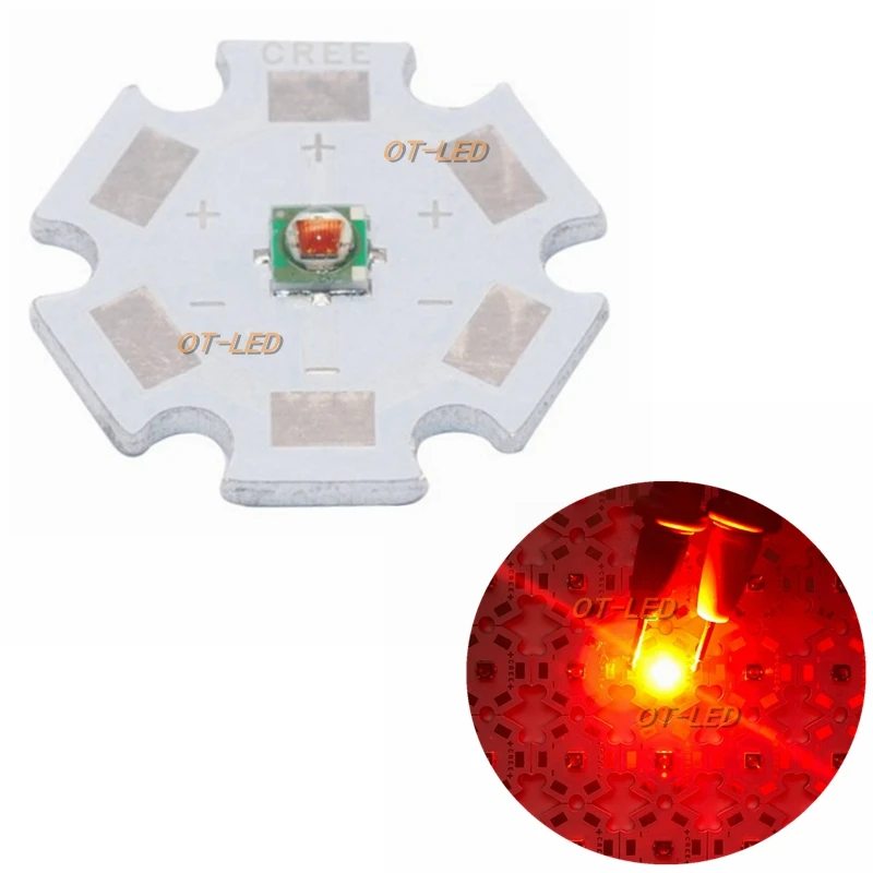 10 шт. Cree XPE XP-E R3 3535 SMD 1 Вт 3 Вт светодиодный Диод нейтральный белый холодный белый красный зеленый синий Королевский синий светодиодный с радиатором