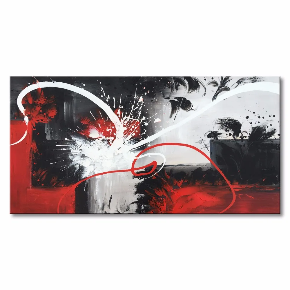 EVERFUN ART hand painted large size modern abstract oil painting contemporary canvas art for wall decor | Дом и сад