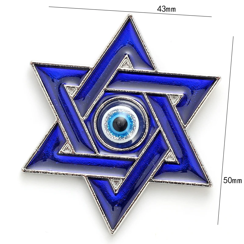 MEIBEADS Мода Evil Eye сплав Синяя Звезда Шарм Синий глаз для холодильника магнит &amp