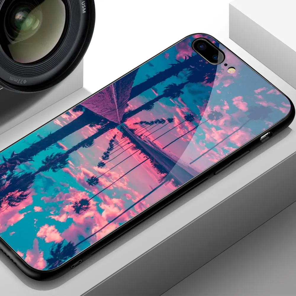 FinderCase XS MAX чехол для закаленное стекло для iPhone Радуга закат Кошка Луна iPhone XR MAX 6 6 S 8 7 plus X