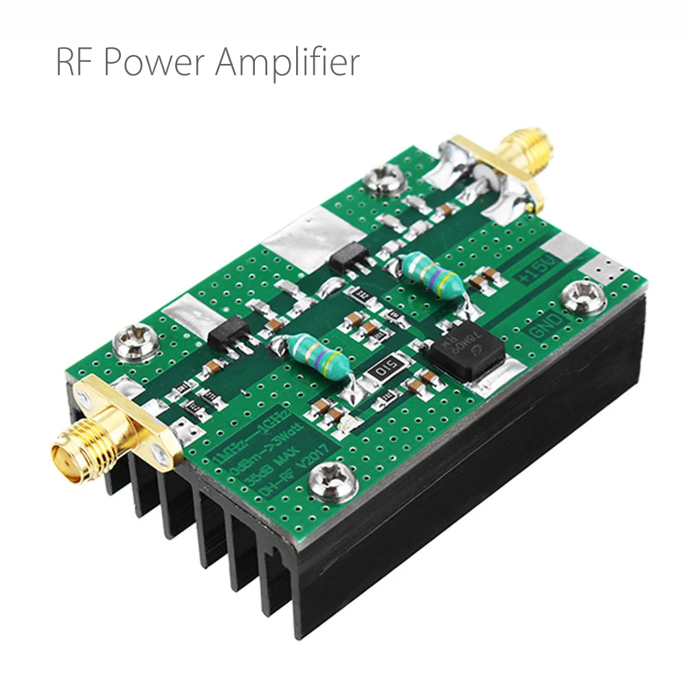 

1MHz-1000MHZ 3W 35dB Gain HF VHF UHF FM Transmitter RF Power Amplifier for RC Models