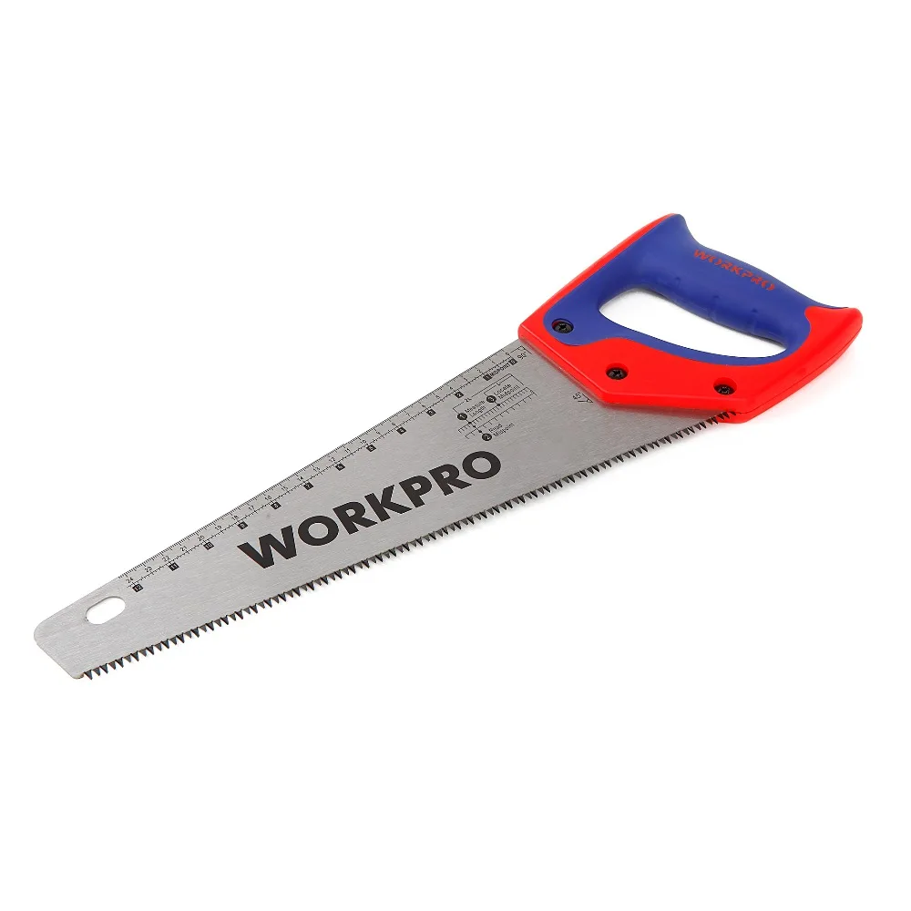 WORKPRO 14 &quotSharpTooth пила стальная Hacksaw с комфортом резиновая рукоятка