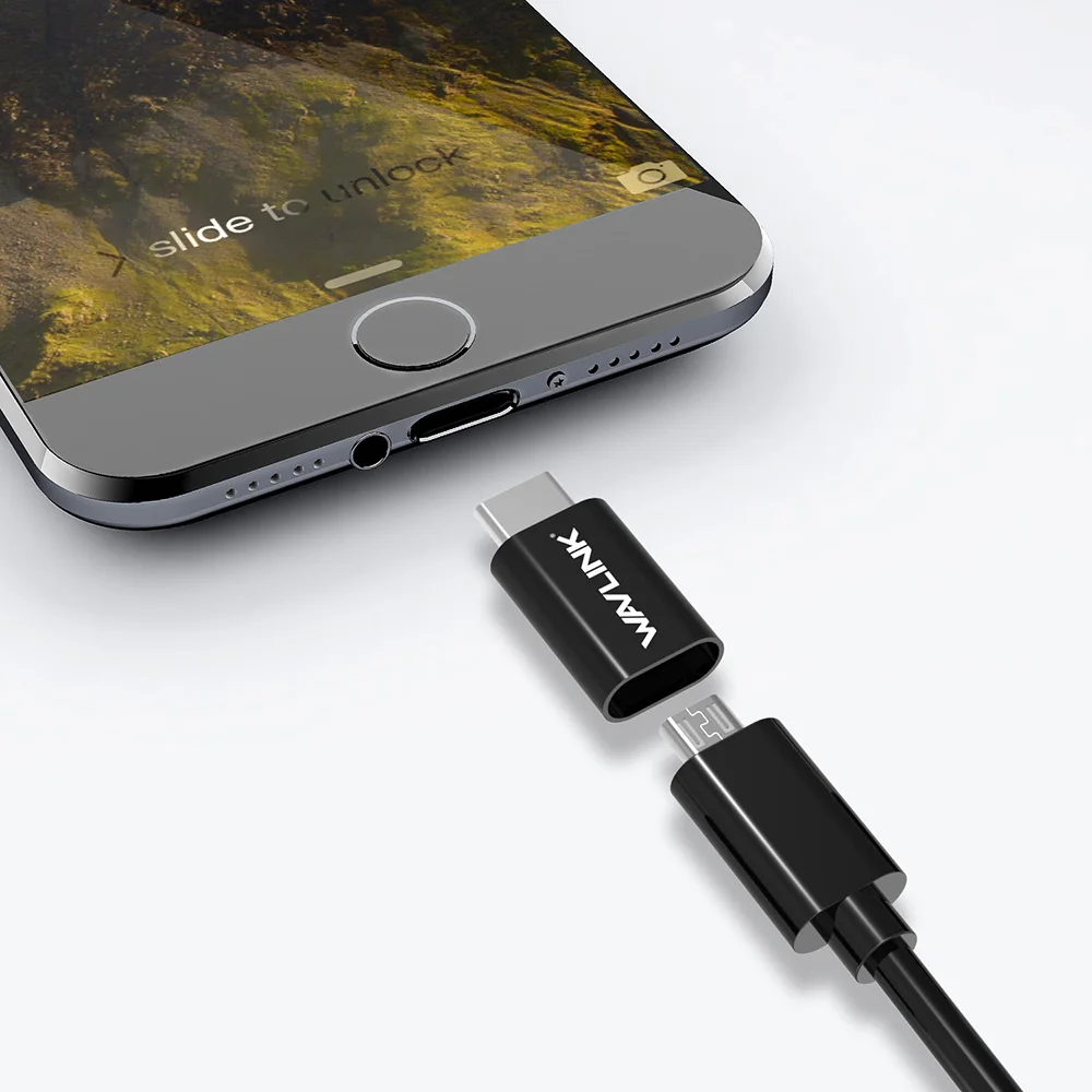 Wavlink 2 шт. USB C адаптер Type к Micro OTG конвертирующий разъем с 56 K зарядки синхронизации