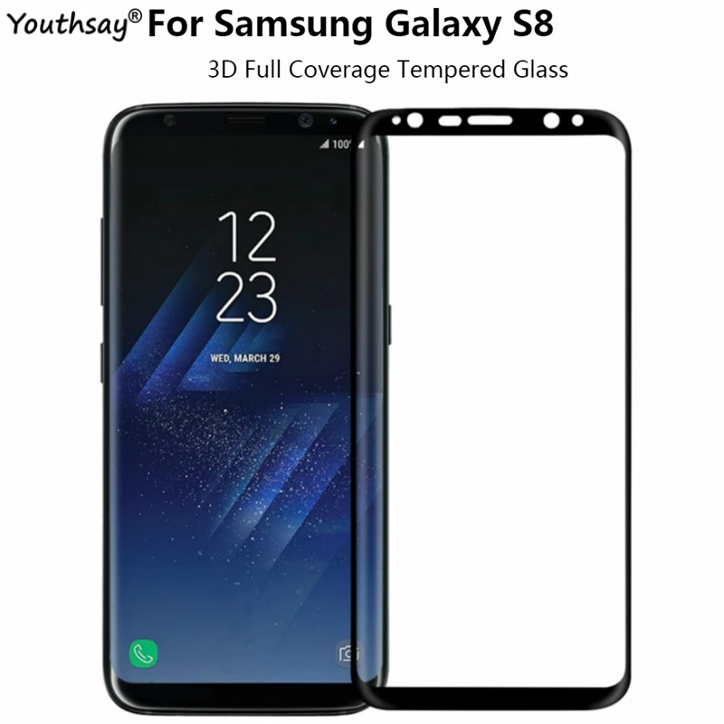 3D полный Клей протектор экрана для Samsung Galaxy S8 закаленное стекло Защитное пленка |