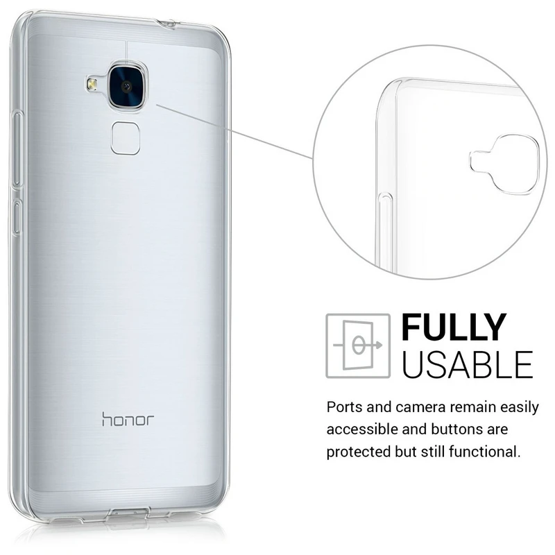 Чехол для Huawei Honor 5c прочный силиконовый прозрачный мягкий чехол из ТПУ 7 Lite
