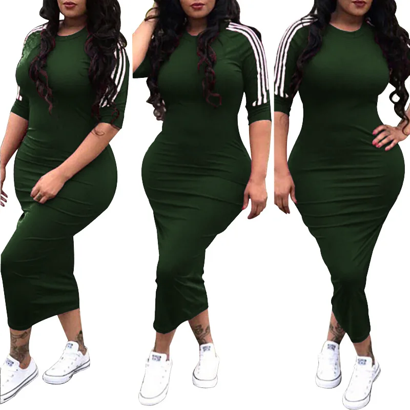 Женское Большие размеры S 3XL платье vestidos 2018 новые летние платья Полосатая