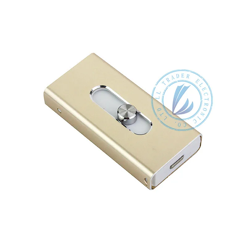LL TRADER для iOS USB флеш-накопитель U Stick 64 Гб для хранения OTG Mini USB 2,0 флеш-накопитель для iPhone iPad iPod Android устройства - Цвет: Gold