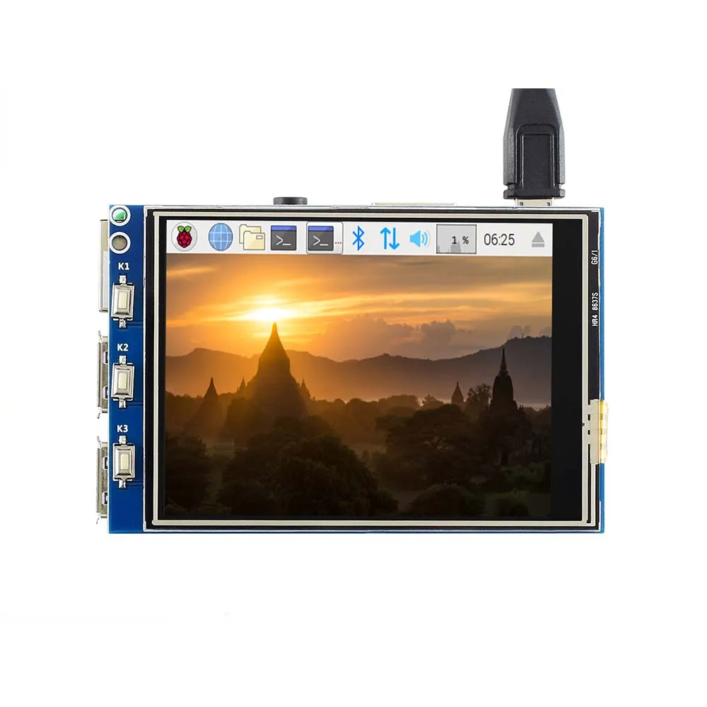 Waveshare 320x240 3 2-дюймовый сенсорный экран TFT LCD предназначен для Raspberry Pi 125 МГц