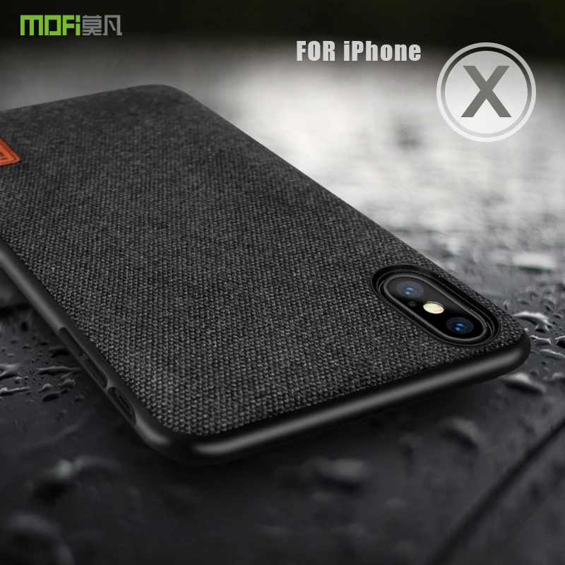 Чехол для iPhone X чехол MOFi твердая задняя крышка из поликарбоната IP мягкий ТПУ с