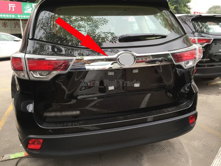 

ABS Chrome Rear Trunk Lid Cover Trim For Toyota Highlander 2014-2019