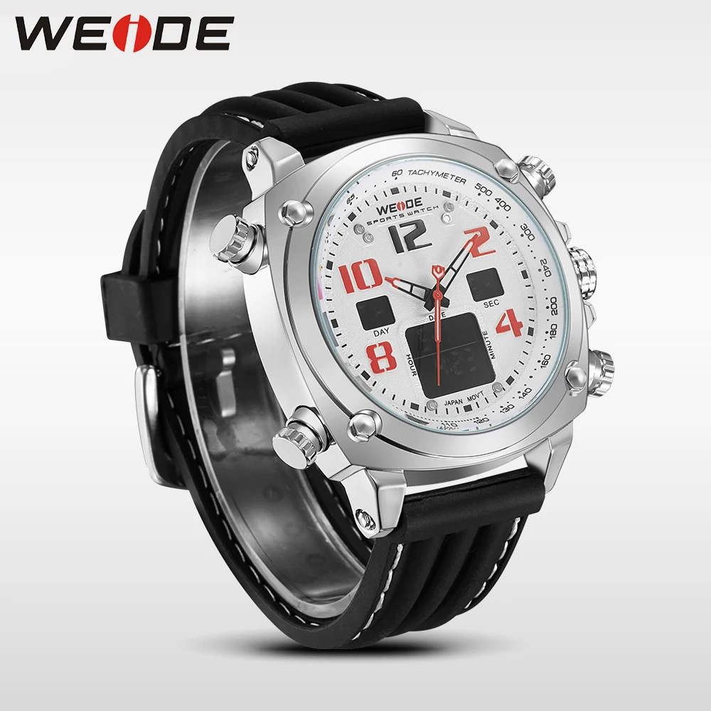 WEIDE Топ бренд Роскошные спортивные часы несколько часовых поясов relogio masculino esportivo