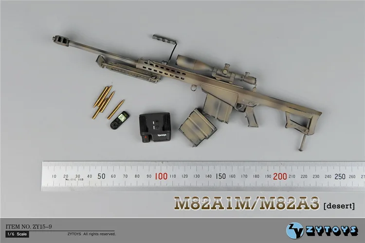 Brand New 1/6 Масштаб Оружие Модель Игрушки Барретт M82A1/M200 Снайперская Винтовка Для 12