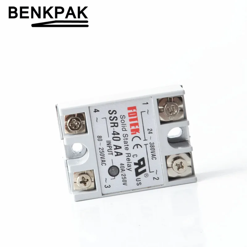 Производитель 40A ssr реле SSR 40AA вход 80 250VAC выход 24 380VAC FOTEK|40a ssr|40a relayssr relay |