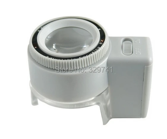 8X LED увеличительное стекло с увеличительным стеклом|glass magnifier|magnifying glass with ledglass ink |