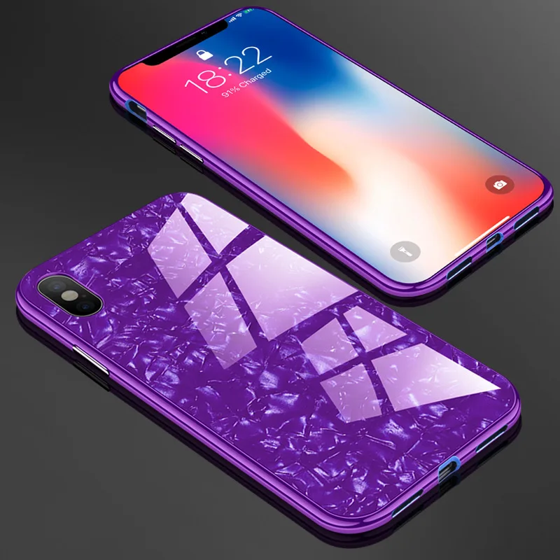 Роскошный Магнитный поглощающий чехол для телефона iPhone X 8 7 6 Plus металлический