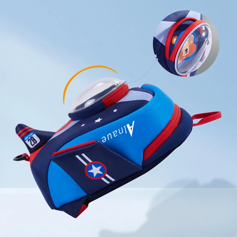 Toddler Backpack with Safety Harness Leash Kids Rocket Backpack for Boys Girls,Waterproof School Bag for Preschool Kindergarten