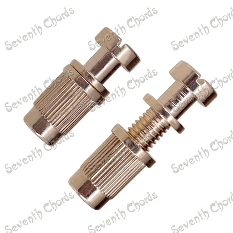 2Pcs Bridge Tailpiece Studs Anchors for Electric Guitar elevating Adjustment screw guitar accessories parts Chrome Black Gold | Спорт и