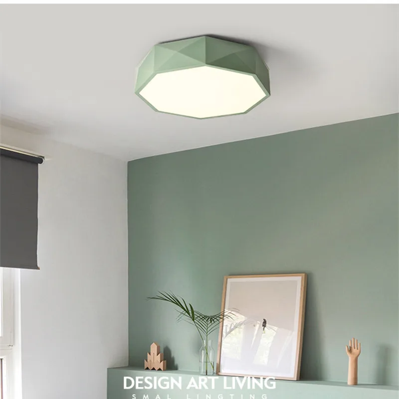 

Постмодерн Macarons геометрический потолочный светильник для столовой в скандинавском стиле милая потолочная лампа для спальни Гостиная Бар д...