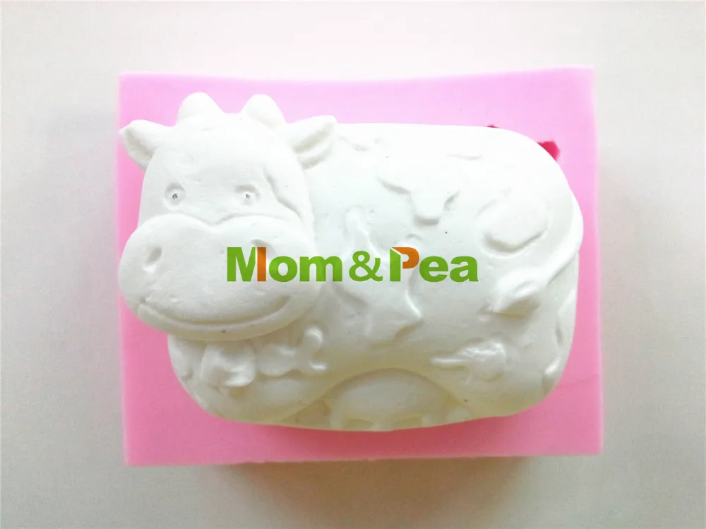 0468 Бесплатная доставка силиконовая форма Mom &amp Pea в форме молочного рогатого