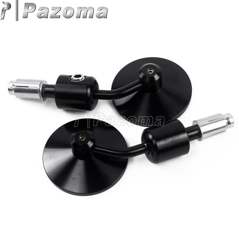 Черный мотоцикл 7/8 &quot1&quot CNC Руль конец заднего вида зеркала бар боковое зеркало