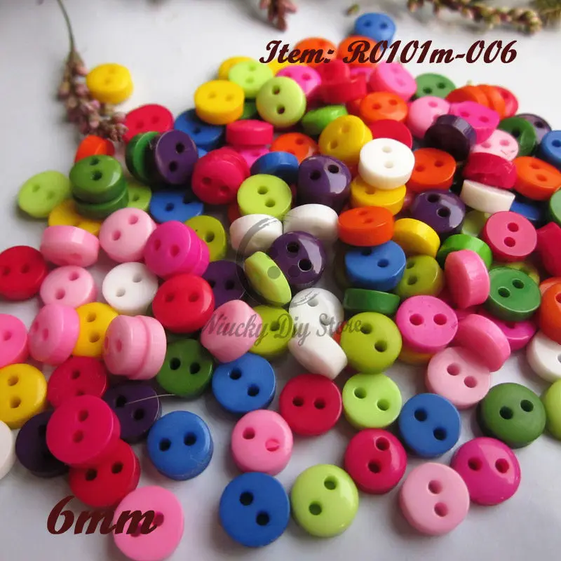 

Круглые мини-кнопки для скрапбукинга, 2 отверстия, 6 мм, смешанные цвета, 200 шт., аксессуары для рукоделия, Швейные Кнопки, оптовая продажа