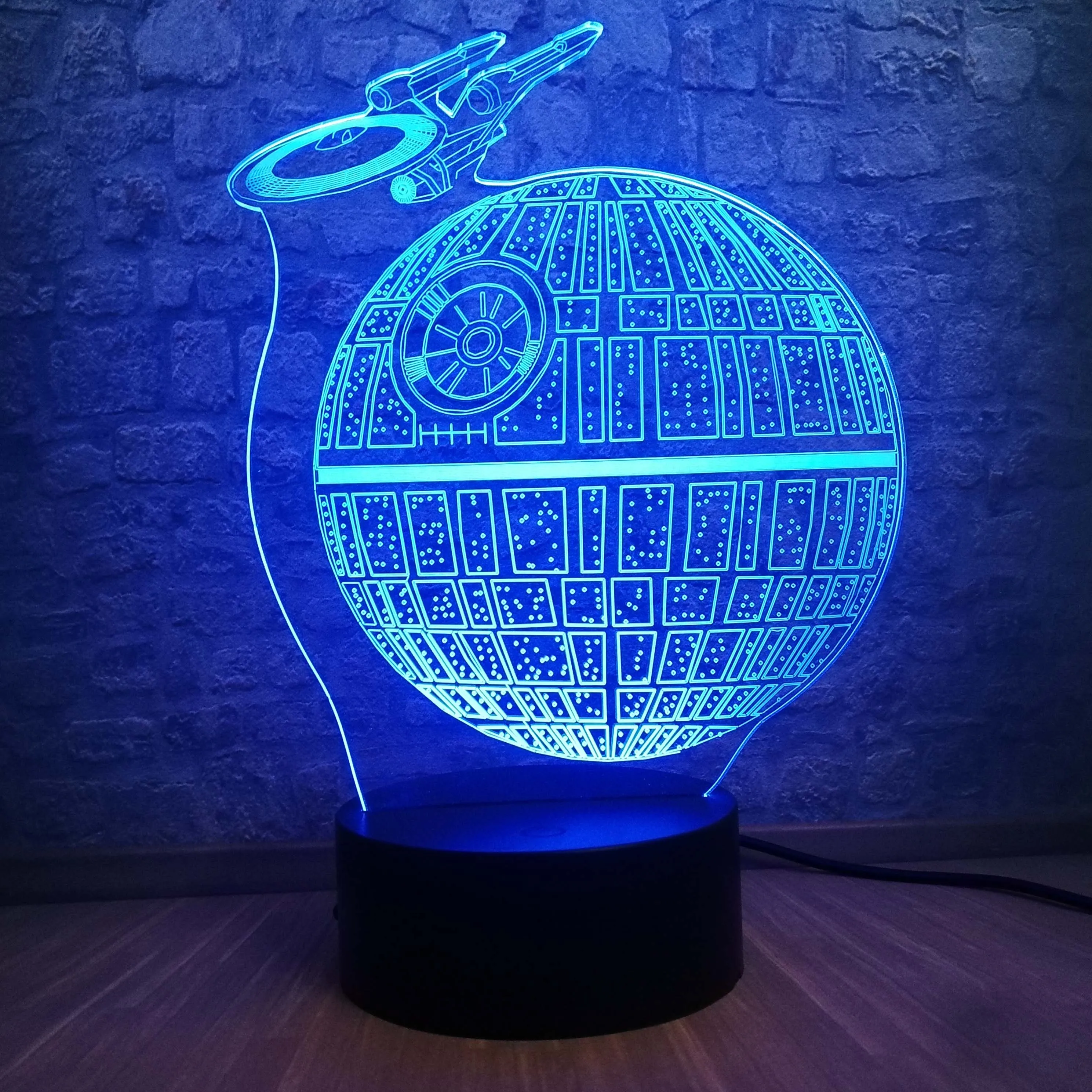 Звездные войны лампа Death Star Lustre 3D светодиодный RGB цветной настольный светильник