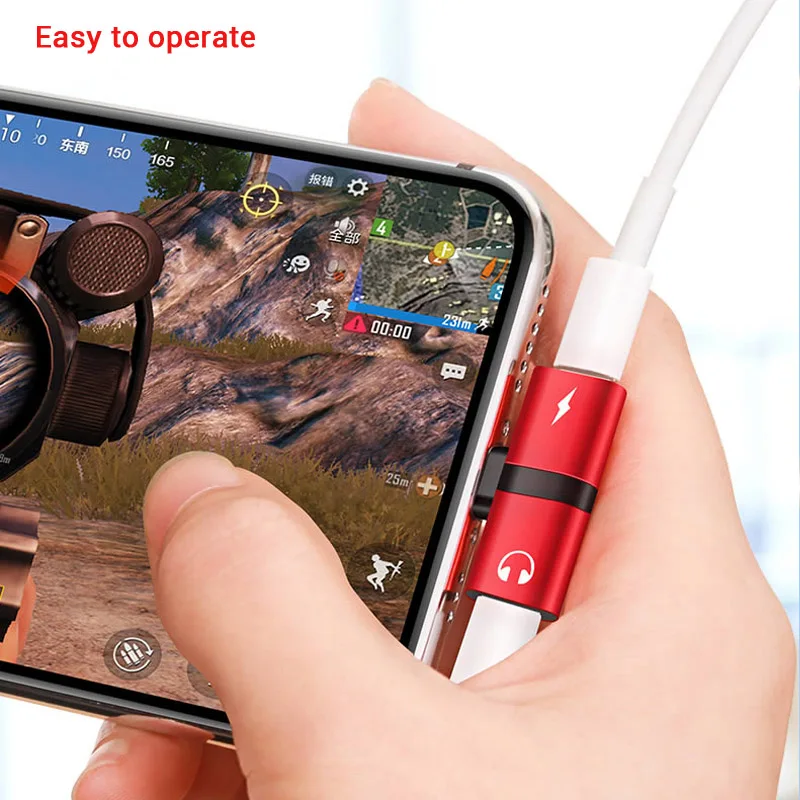 2 в 1 двухпортовый адаптер сплиттер для iPhone X 10 8 7 Plus XS Max XR 8plus разъем наушников Aux