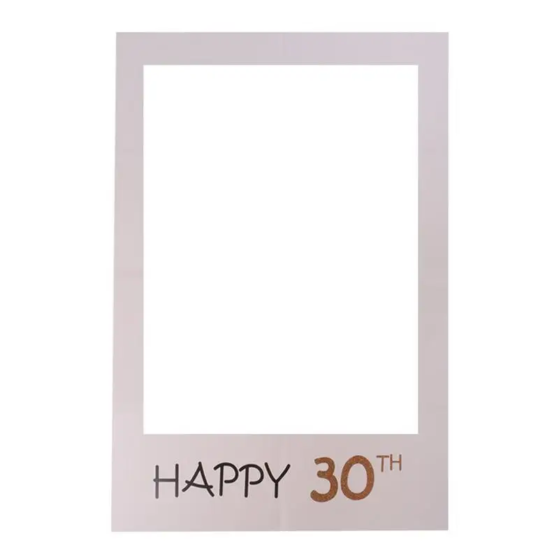 BESTOYARD Happy 30th бумажная рамка для фотографий вырезы реквизит фотобудки украшение
