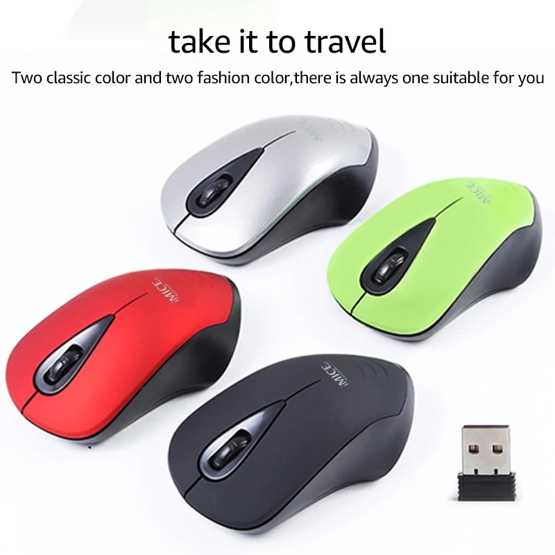 IMice беспроводная мышь USB компьютерные мыши 2 4 ГГц 3 кнопки 1600 точек/дюйм мини