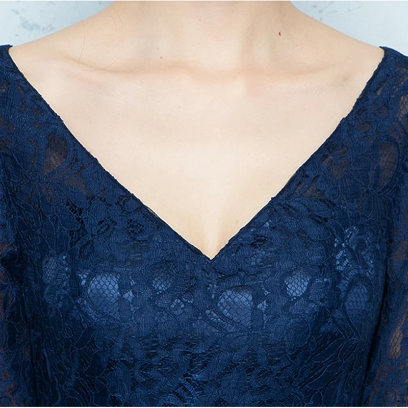 2017 МГ Темно Синий Русалка Вечерние Платья На Заказ Платье платье де Феста Три