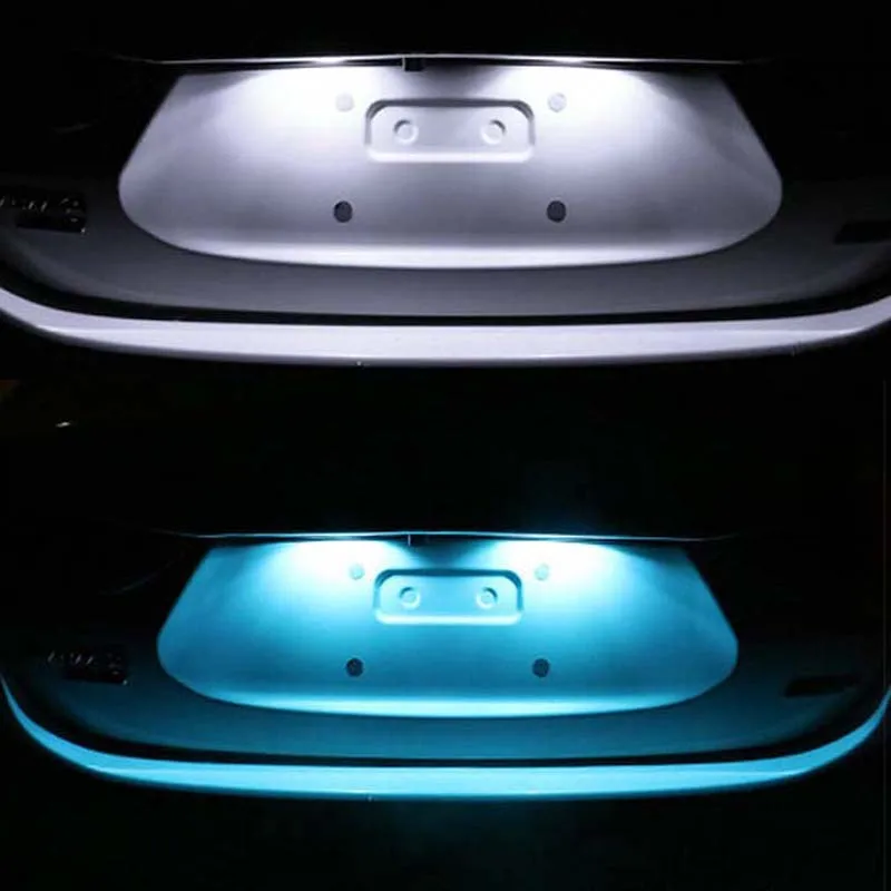 2x Автомобильные светодиодные лампы без Ошибок T10 4014 SMD холодный белый свет
