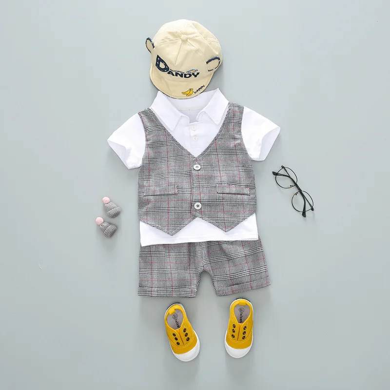 Лето 2019 детский праздничный костюм для мальчиков новые белые рубашки