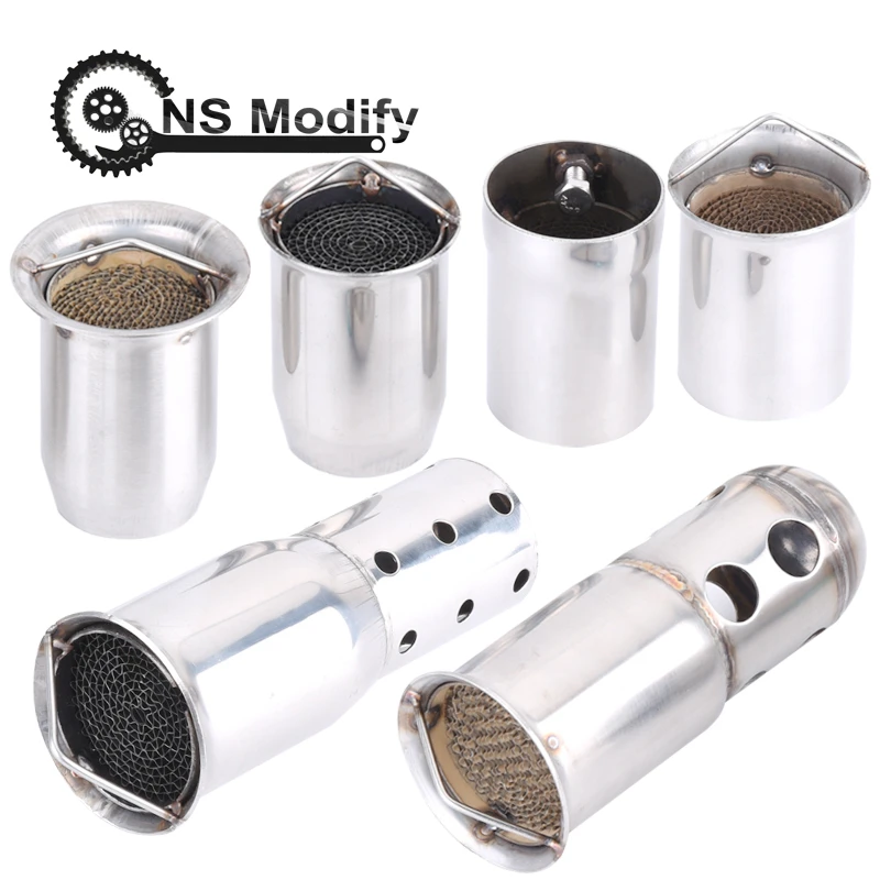 

NSModify For 51mm 60mm Inlet Motorcycle Exhaust Muffler Adjustable DB Killer Silencer Noise Sound Eliminator For Honda YAMAHA