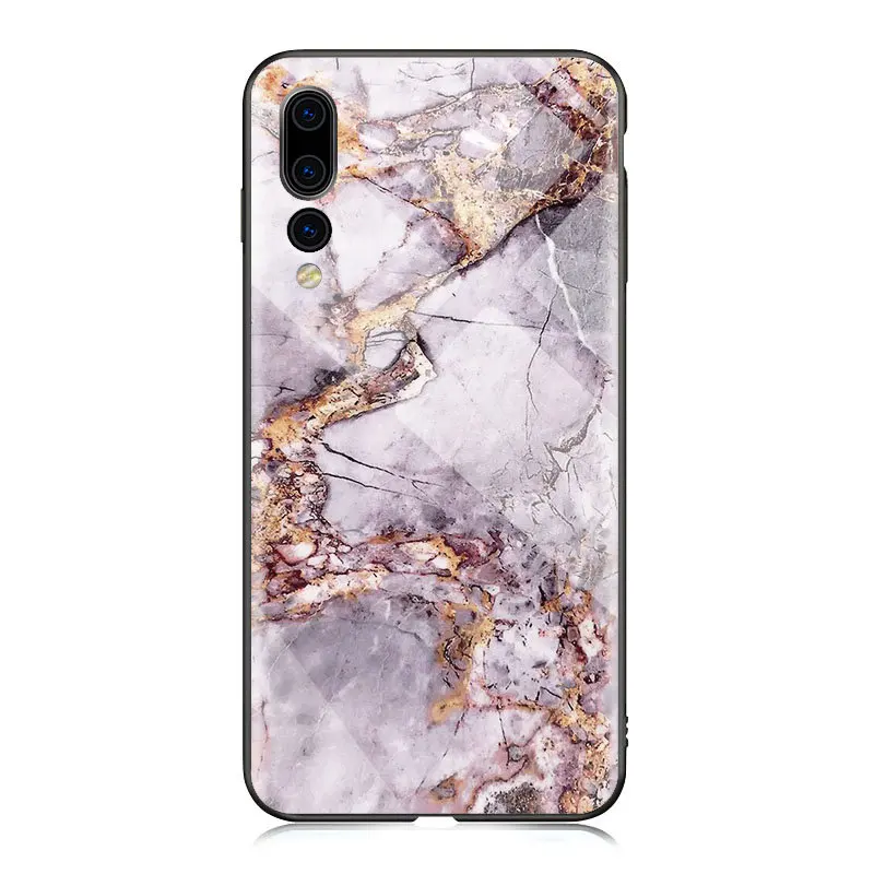 15 Чехол из закаленного стекла с мраморной звездой для huawei P20 lite P20 Pro mate 10 Lite, мягкий чехол с краями из ТПУ для Honor 8 10 9 lite - Цвет: 15