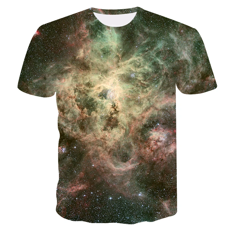 Новое поступление Мужская/Женская 3d футболка принт с яркими звездами