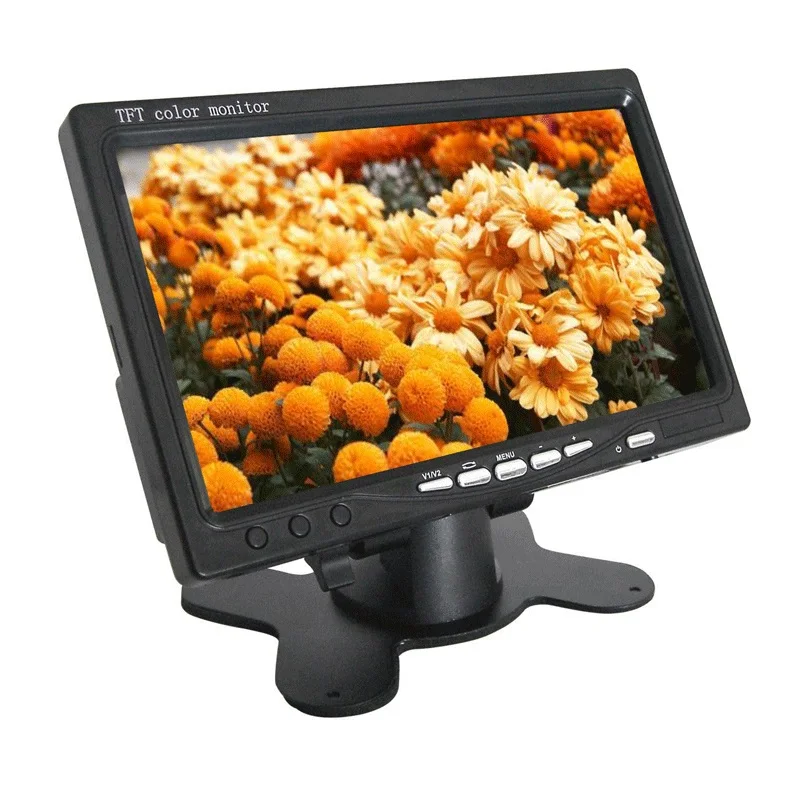 7-дюймовый автомобильный монитор TFT жк-экран постоянный ток 8-36 в автономный с 2
