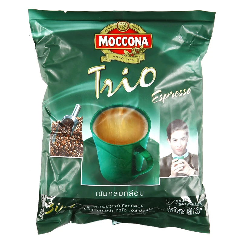 Moccona Trio Instant Coffee Mixed Espresso 18g. Pack 28sachets |