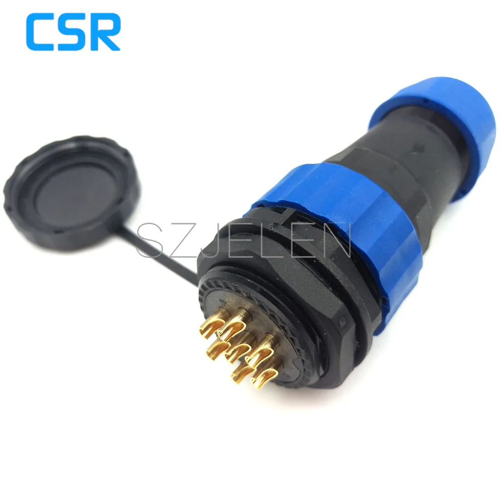 

SD28TP-ZM, waterproof 7 pin connectors Cable plug and socket ,IP67, Industrial panel mount cable waterproof connector 7pin