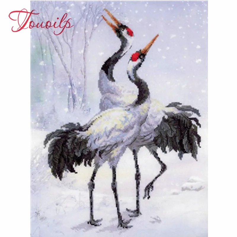 Алмазная живопись 5D сделай сам для украшения стен круглая вышивка с животными